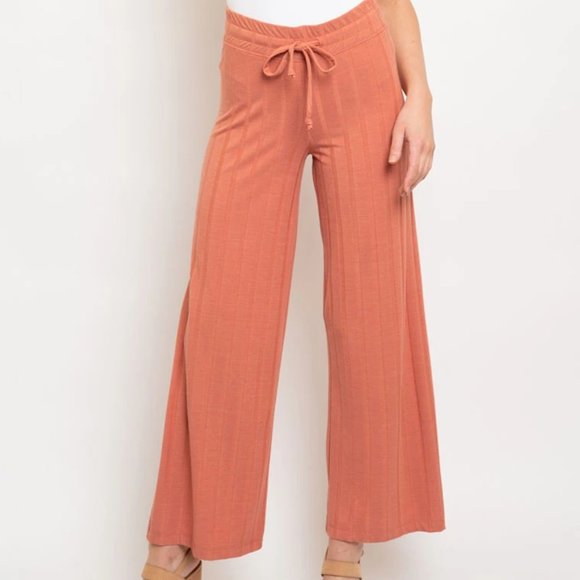 SPRINGTIME CASUAL COMFY PANTS- rust - Picture 4 of 8